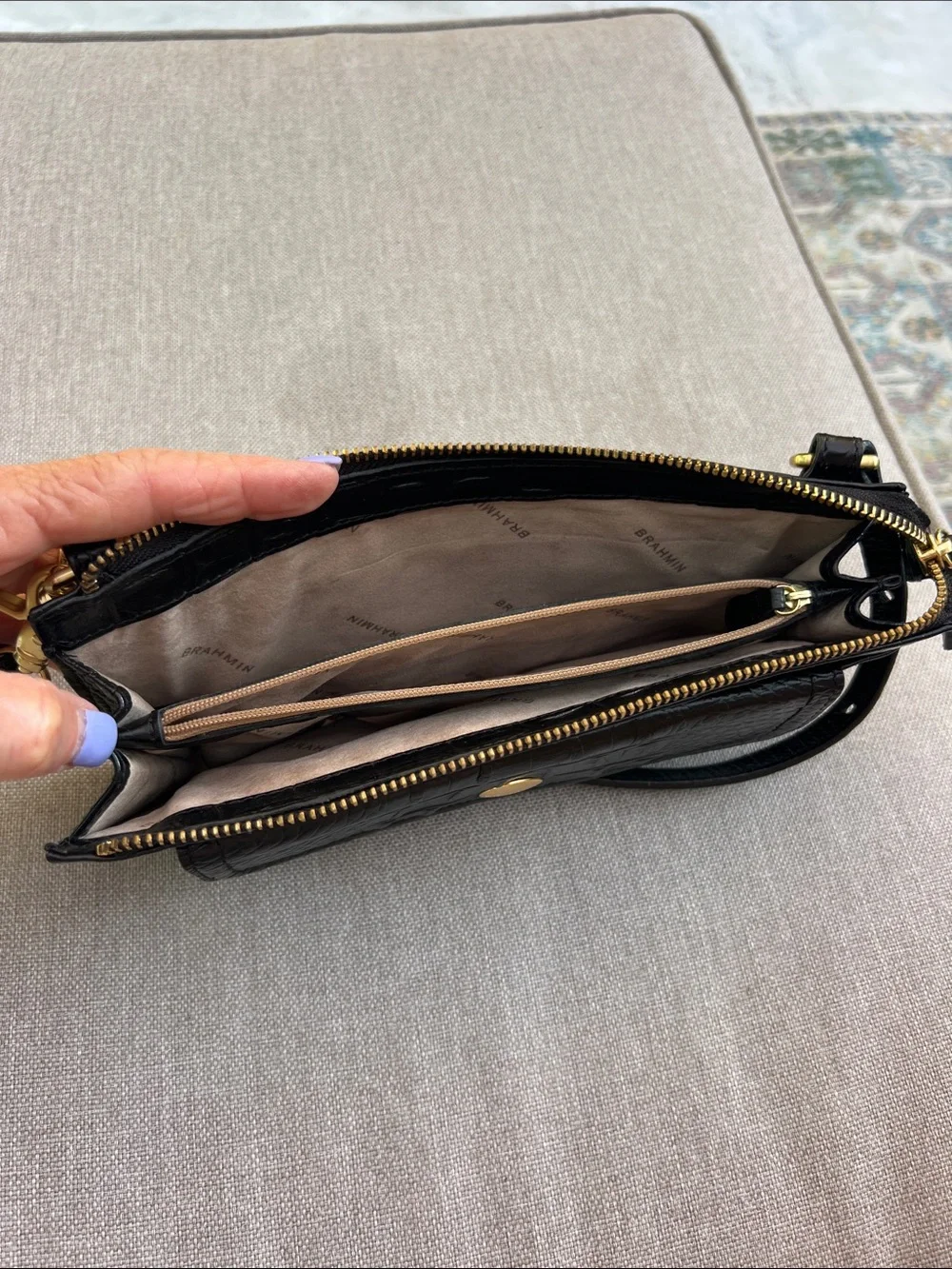 Brahmin sleek wristlet